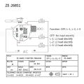 NCANRUI 3Pcs Ceiling Fan Switch 3 Speed 4 Wire ZE-268S1 Fan Pull Chain Switch Replacement Speed Control Switch Chandelier Switch.