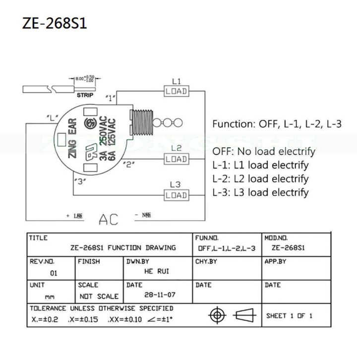 NCANRUI%203Pcs%20Ceiling%20Fan%20Switch%203%20Speed%204%20Wire%20ZE-268S1%20Fan%20Pull%20Chain%20Switch%20Replacement%20Speed%20Control%20Switch%20Chandelier%20Switch%20-%20Image%204