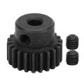 Alomejor RC Car Pinion 48P 22T Motor Gear Set Fit For 1/10 1/16 Cars.