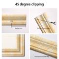 3D Foam Wall Edge Strip Stickers Self-Adhesive Wall Waist Line Waterproof Decor Wall Sticker Wall Trim Line Skirting Border. 