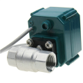 2X Tuya Smart ZigBee Electric Motorized Ball Water Valve Stainless Steel Garden Irrigation Remote Control(DN15).