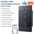 Wifi Tuya Embedded Keypad for Access Control System 125KHz EM Card Reader Waterproof Fingerprint Access Controller Metal Keypad.