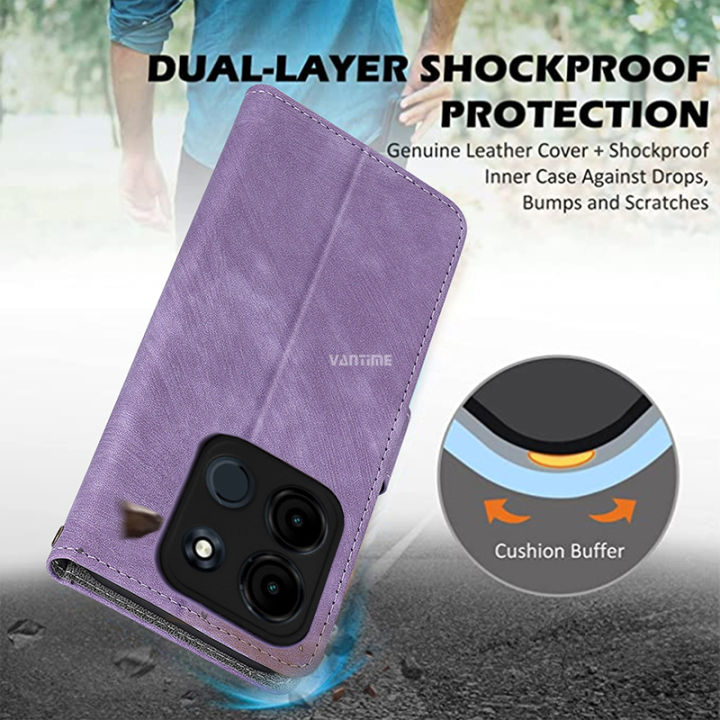 Vantime%20for%20itel%20A60%20/%20A60s%204G%20PU%20Leather%20Wallet%20Case%20RFID%20Blocking%20Card%20Holder%20Flip%20Stand%20Shockproof%20Cover%20-%20Image%206