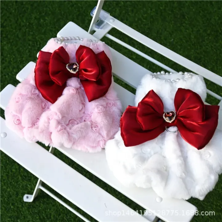Halloween%20Pet%20Rabbit%20Fur%20Dress%20Clothes%20Cute%20Bow%20Dog%20Clothing%20Autumn%20Winter%20Rabbit%20Fur%20Material%20Teddy%20Bear%20Warm%20Coat%20Dog%20Dresses%20ClothesDolls%20Accessories%20-%20Image%204
