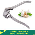 Stainless Steel Garlic press Kitchen Dining Tools- Silver. 