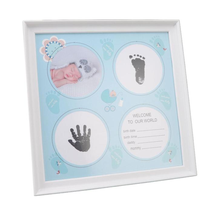 Baby Handprint Footprint Kit, Sturdy Baby Print Frame Kit for