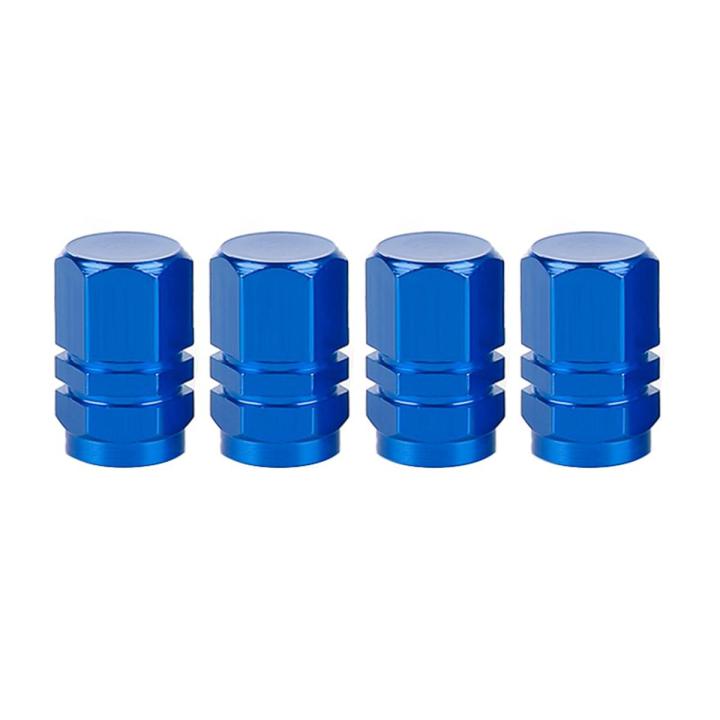 thumbnail image 2 of 4 Pack Red Hex Aluminum Valve Caps – Universal Fit For Cars, Trucks, Motorcycles – By You.S 2 of 6