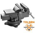 TOLSEN Swivel Base Bench  Vice  5" 125mm with Anvil Model: 10104 - Kings Trading. 