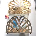 Tissue Paper Holder 1 pc Golden Colour Ovel Shape Accessories..