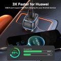 QOOVI 44W Car Charger PD USB Type C 3 Ports Fast Charging USB Quick Charge Phone Charger For iPhone 14 Pro Xiaomi Samsung Huawei. 