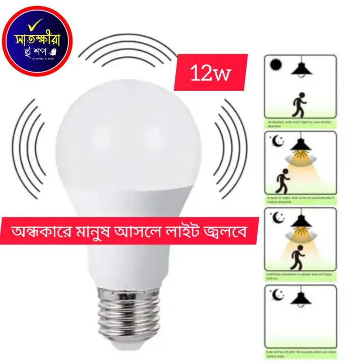 Radar%20Motion%20Sensor%20Light%20%20E27%20LED%20Smart%20Bulb%2012W%20Working%20in%20Night%20Darkness%20-%20Image%203