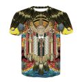 Ordinary casual bohemian style men's t-shirt 3D stretch Indian design couple streetwear t-shirt fashion clothing. 