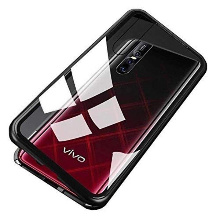 Vivo V15 Pro 360° Magnetic Metal Phone Case Tempered Glass