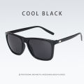 Mens Polarized Sunglasses men Classic Square Sun Glasses UV400 Mirror Aluminum Leg Eyeglass trend fashion glasses.
