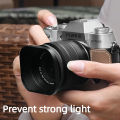 Camera Square Lens Hood Protect Cover 37/39/40.5/43/46/49/52mm for Canon Nikon Sony Fujifim X-T5 Leica Olympus SLR Accessories. 