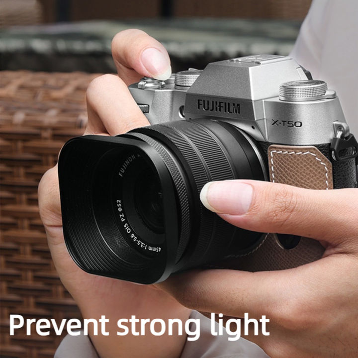 Camera%20Square%20Lens%20Hood%20Protect%20Cover%2037/39/40.5/43/46/49/52mm%20for%20Canon%20Nikon%20Sony%20Fujifim%20X-T5%20Leica%20Olympus%20SLR%20Accessories%20-%20Image%202