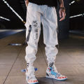 Embroidery Japanese Style Male Trousers Sweatpants Streetwear Men Pants Joggers Track Casual Cargo Hop Sweat Pants.