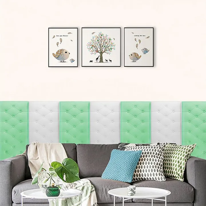 60x30cm%203D%20Foam%20Waterproof%20Self%20Adhesive%20Wall%20Sticker%20Anti-Collision%20%20Living%20Room%20Bedroom%20Soundproof%20Wallpaper%20Home%20Decoration%20-%20Image%205