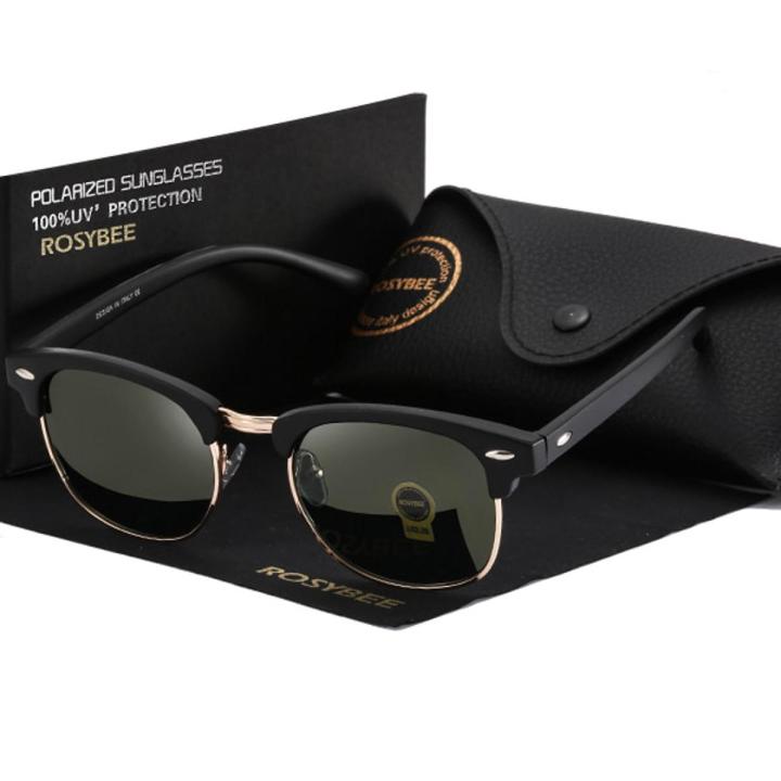 ROSYBEE UV400 Polarized Sunglasses Men Women Classic Cool Retro Sun Glasses Coating  Man Driving Shades Fashion Male Oculos