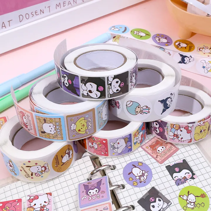 500Pcs/Roll%20Cartoon%20Cute%20Roll%20Stickers%20Sanrio%20Kulomi%20Melody%20Teacher%20Children%20Reward%20Stickers%20Gift%20-%20Image%205