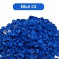 300PCS Blue Color Round Tile 1x1 98138 Building Block Part Brick for Kids Pixel Art Remix Painting QR Code Gift Children DIY Toy. 