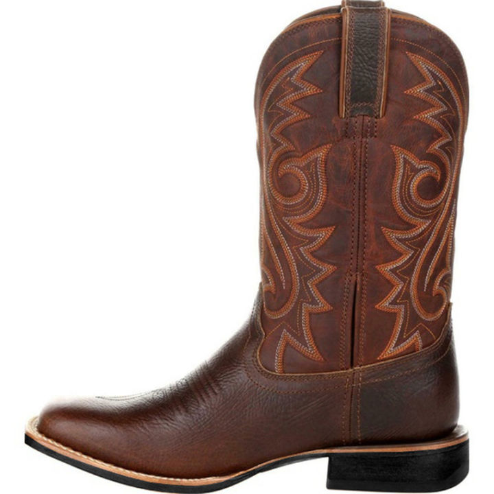 Western%20Cowboy%20Boots%20Black%20Brown%20Faux%20Leather%20Winter%20Shoes%20Retro%20Men%20Boots%20Embroidered%20Men%20Mid-calf%20Boots%20Plus%20Size%2048%20Botas%20BunnyGarden%20-%20Image%204