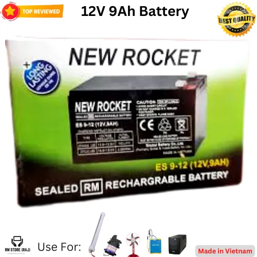12V%209Ah%20New%20Rocket%20Battery%20With%2012V%205A%20Smart%20Battery%20Charger-%20Free%202%20PCS%20LED%20LIGHT%20-%20Image%204