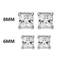 1 Pair Punk Mens Crystal Zircon Strong Magnet Magnetic Ear Stud Non Piercing korean Earrings Anti Allergic Body Jewelry Gift. 