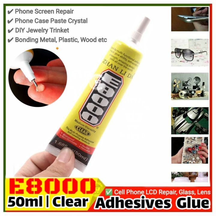 Stronger Glue E8000 / Super Liquid Glue Black Sealant Adhesive For Phone Touch Screen Frame Repair Diy Jewelry Set Repair Tools Similar E-8000 T-7000