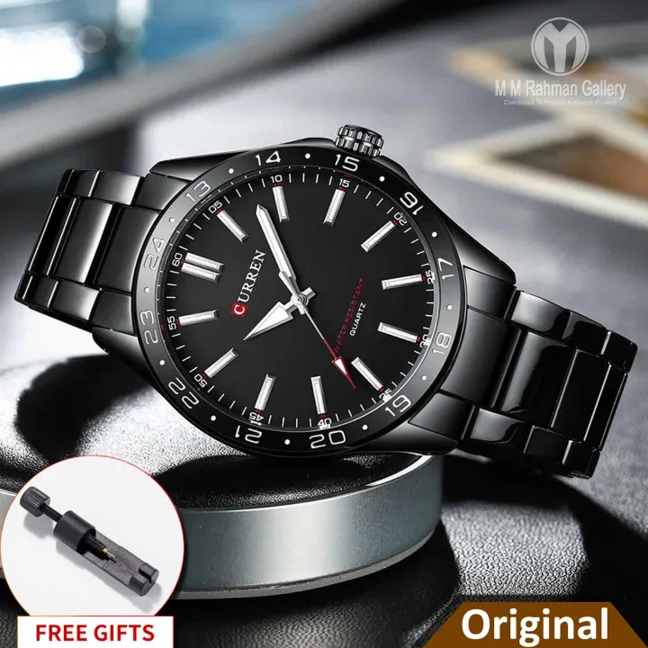 CURREN%208452%20Luminous%20Stainless%20Steel%20Quartz%20Fashion%20Watch%20For%20Men%20-%20Full%20Black%20Color%20-%20Image%202