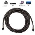 5m Digital Optical Audio Cable Fiber Optic OD6.0 Toslink Cable for CD DVD New. 