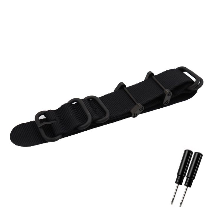 24mm Nylon Canvas Replacement Watch Strap Band with Connectors for Sunnto Core