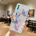 Colorized Butterfly for Samsung A50 Phone case a32/a42/a52 Soft Silicone a72/M12/S21u Protective Sleeve. 
