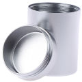 1x Silver Airtight Proof Container Aluminum Herb Stash Metal Sealed Can Tea Jar jingu. 