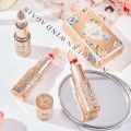 Spot petal jelly color-changing lipstick does not fade and does not stick cup long-lasting brand color-changing lip balm on behalf of the hair. 