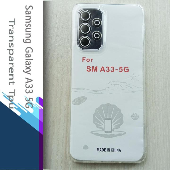 For Samsung Galaxy A33 5G Premium Silicone Case Crystal Clear Soft TPU  Ultra-Thin Transparent Flexible Protective Mobile Phone Back Cover
