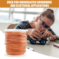 Copper Wire, 99.9% Soft Pure Bare Copper Wire for Gardening, Electroculture,16 Gauge/ 1.3 mm Diameter, 127 Feet,1 Pound Durable.