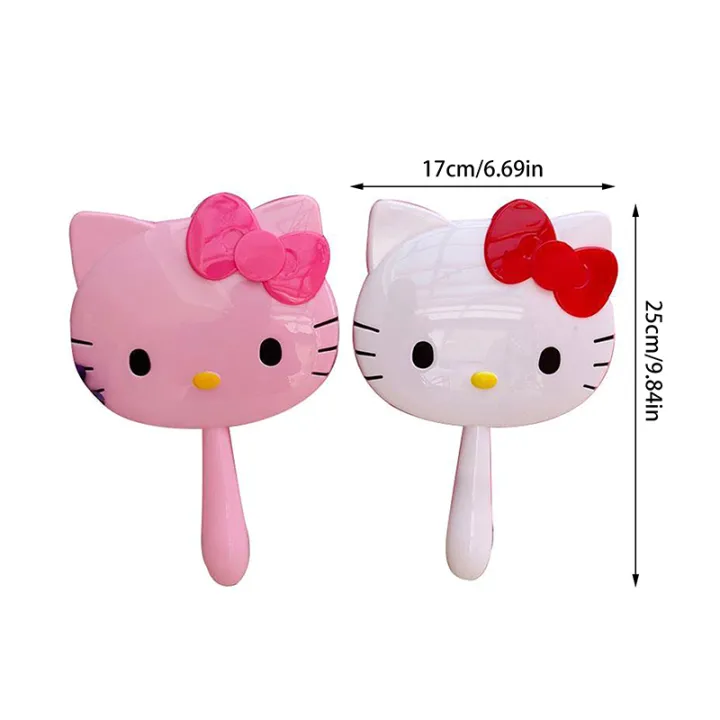Cartoon%20Sanrio%20Hello%20Kitty%20Handheld%20Makeup%20Mirror%20Kawaii%20Kt%20Cat%20Handle%20Make%20Up%20Mirrors%20Girl%20Birthday%20Gift%20-%20Image%202