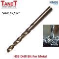 TANDT 1pcs HSS Drill Bit inch & mm ( Available size 3/32" to 1/2" ) - Kings Trading. 