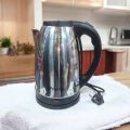 Prestige Electric Kettle 2.5L, 1500W, Silver & Black, Stainless Steel & Plastic, Auto Shut-Off & Boil-Dry Protection, 220V 50Hz, Durable, Fast-Boiling Water Heater for Safe Use.. 