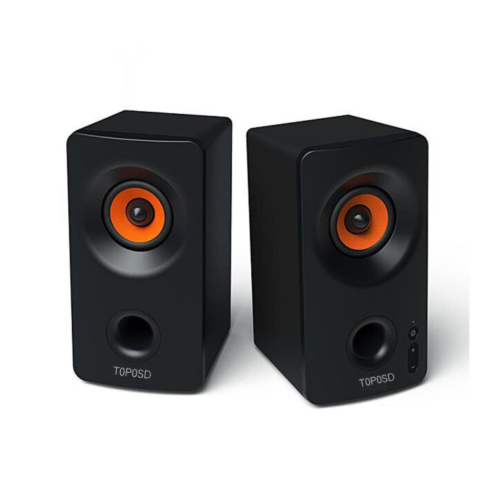 Premium Quality - Toposd Bluetooth Speaker with Computer led Supported TPD-05 One Pair - Emphasizing Value