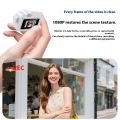 Camera 1080P Micro Camera Keychain Camera Necklace-Style Vlog Camera Pocket Camera Ultra-Compact Digital Camera Black.