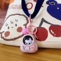 Creative Bear Keychain Starry Cute Small Night Light Keychain Kawaii Light Up Astronaut Keychain for Car Accessory Backpack.
