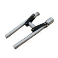 Durable Aluminum Alloy Folding Handlebar Folding Bike Bicycle Handlebar Cycling Parts Horizontal Bar Bicycle Folding Electric Bicycle Folding Handlebar.