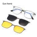 Glasses Clips Magnetic Glasses Metal Polarized with Magnet Clip On Sunglasses Lenses Anti-Blue Light Glasses 3 In 1 Glasses. 