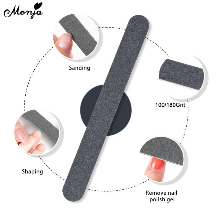 Monja%20Nail%20File%20Black%20100/180%20Grit%20Double%20Side%20Sandpaper%20Buffer%20Polishing%20Grinding%20Professional%20Manicure%20Pedicure%20Sanding%20Tools%20-%20Image%206