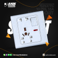 Electrical multi socket, wall sockets/multi 10 pin plug socket with switch. 