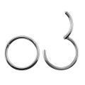 10PC ASTM F136 Titanium Nose Ring Hoop Septum Piercing Clicker 10/12/14/16/18G/20G Nostril Hinged Segment Septo Helix Earrings. 