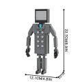 Halloween Skibidi T et Creative Series T et Man Legion Building Blocks DIY Funny Game Character Model Assembly Brick T etry ToyDolls Accessories. 