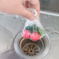 100Pcs/Set Elastic Dense Texture Sink Filter Mesh Polyester Practical Anti-bloking Sink Strainer Mesh for Home.